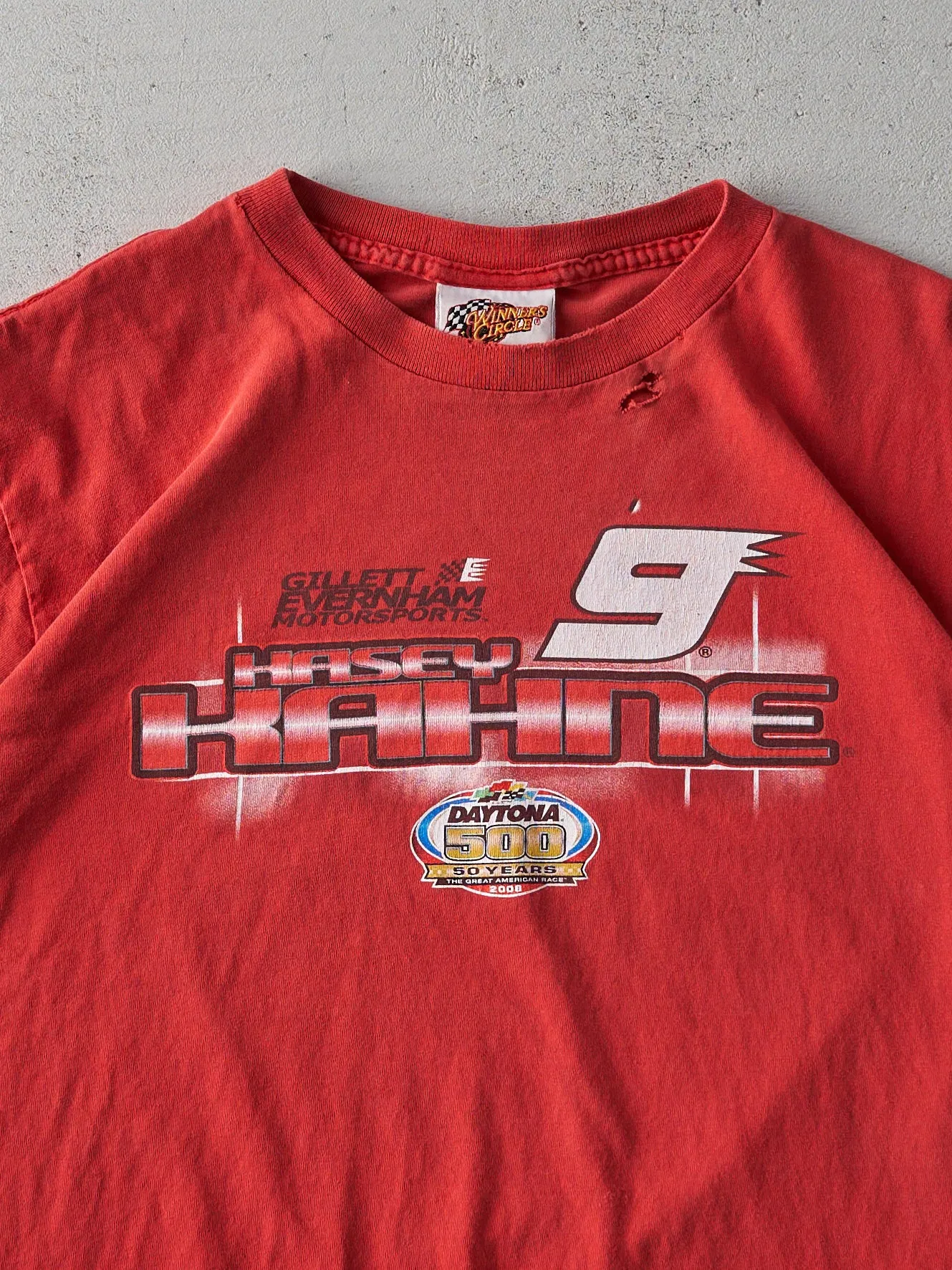 Vintage 90s Red Kasey Kahne Daytona 500 Racing Tee (M) sold by Rebalance Vintage product image thumbnail 3