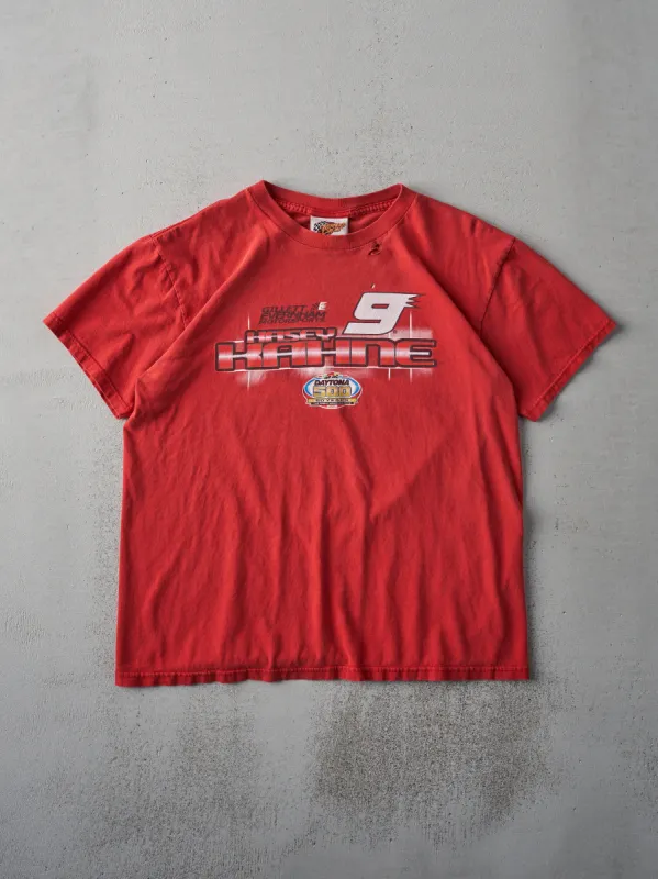 Vintage 90s Red Kasey Kahne Daytona 500 Racing Tee (M) made by Rebalance Vintage