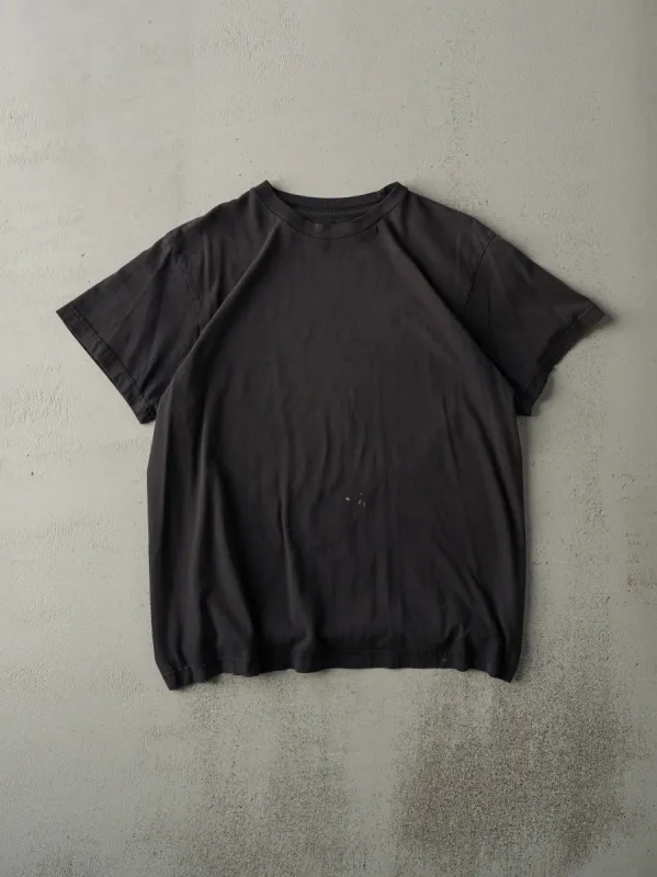 Vintage Y2K Faded Black Blank Tee (M) sold by Rebalance Vintage