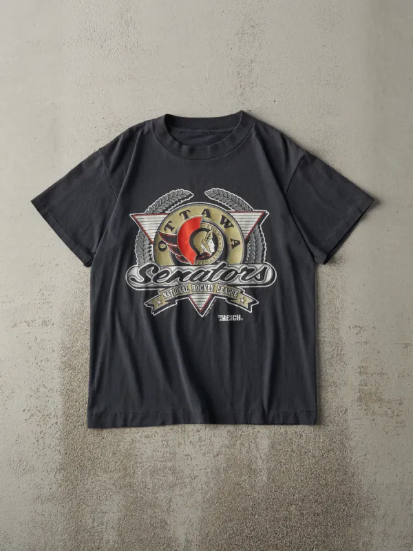 Vintage 91' Faded Black Ottawa Senators Single Stitch Tee (S) sold by Rebalance Vintage