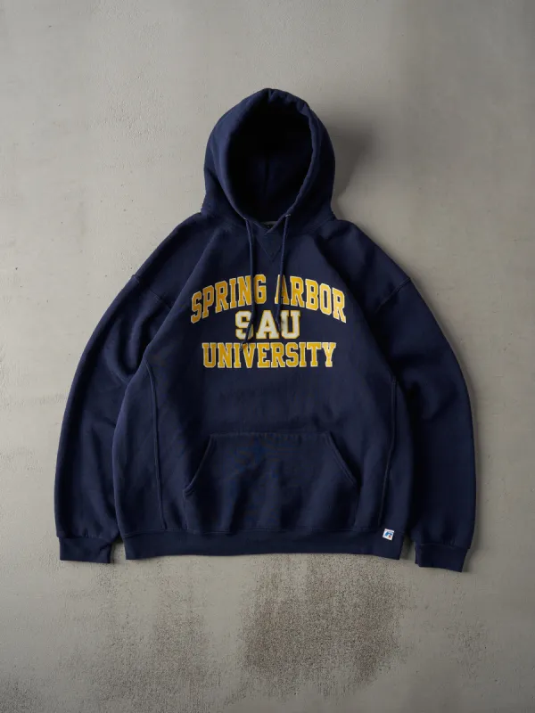 Vintage Y2K Navy Blue Russell Athletics SAU Hoodie (L) sold by Rebalance Vintage