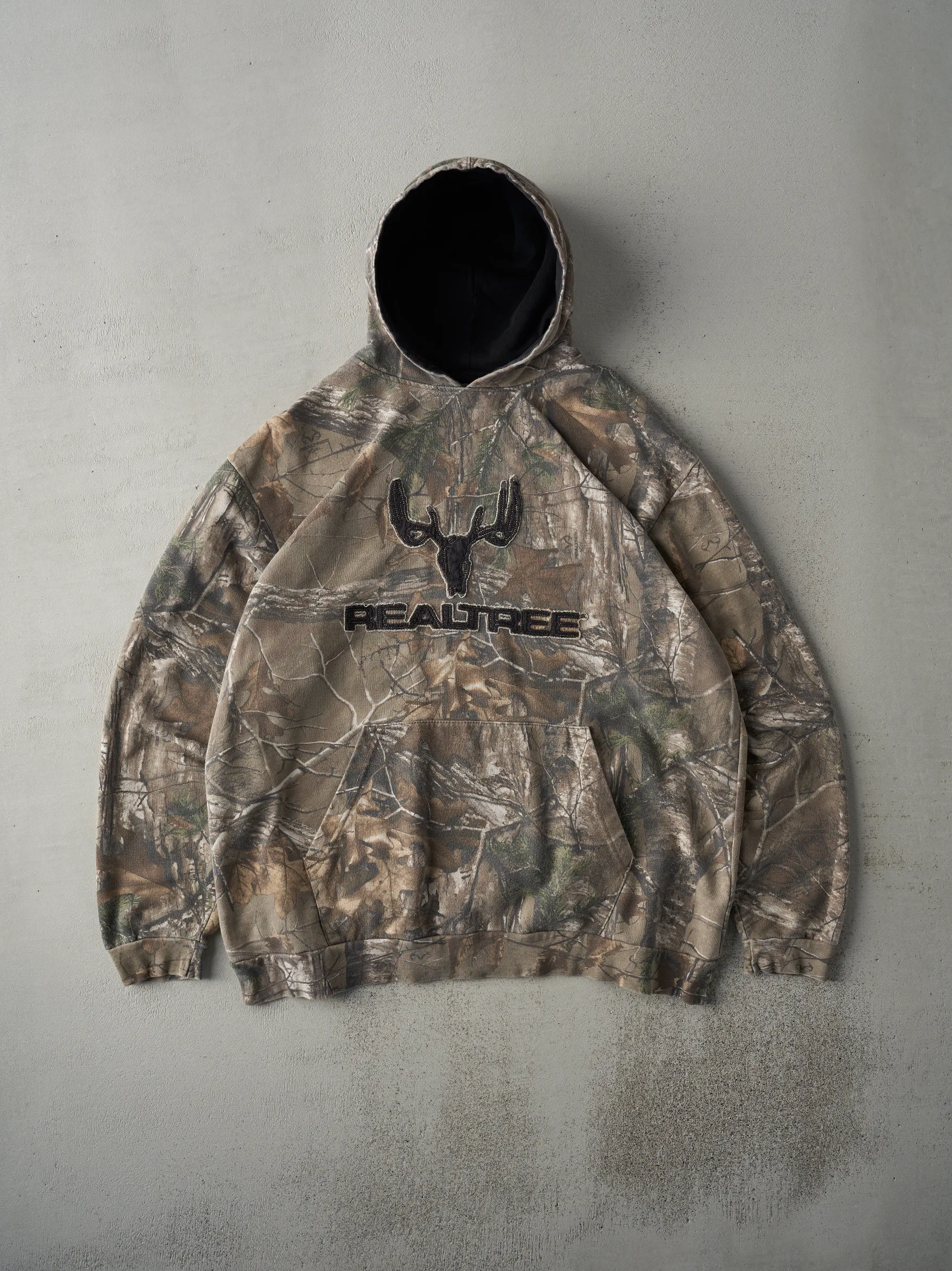 Vintage Y2K Brown RealTree Camo Hoodie (XL) sold by Rebalance Vintage