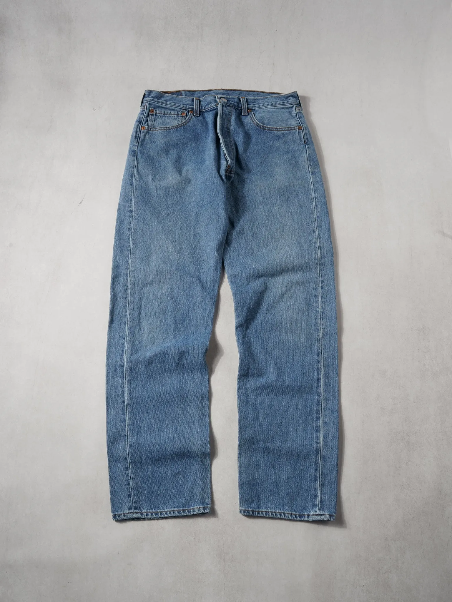 Vintage 90s Blue Levi's 501 Denim Jeans (32x32) sold by Rebalance Vintage