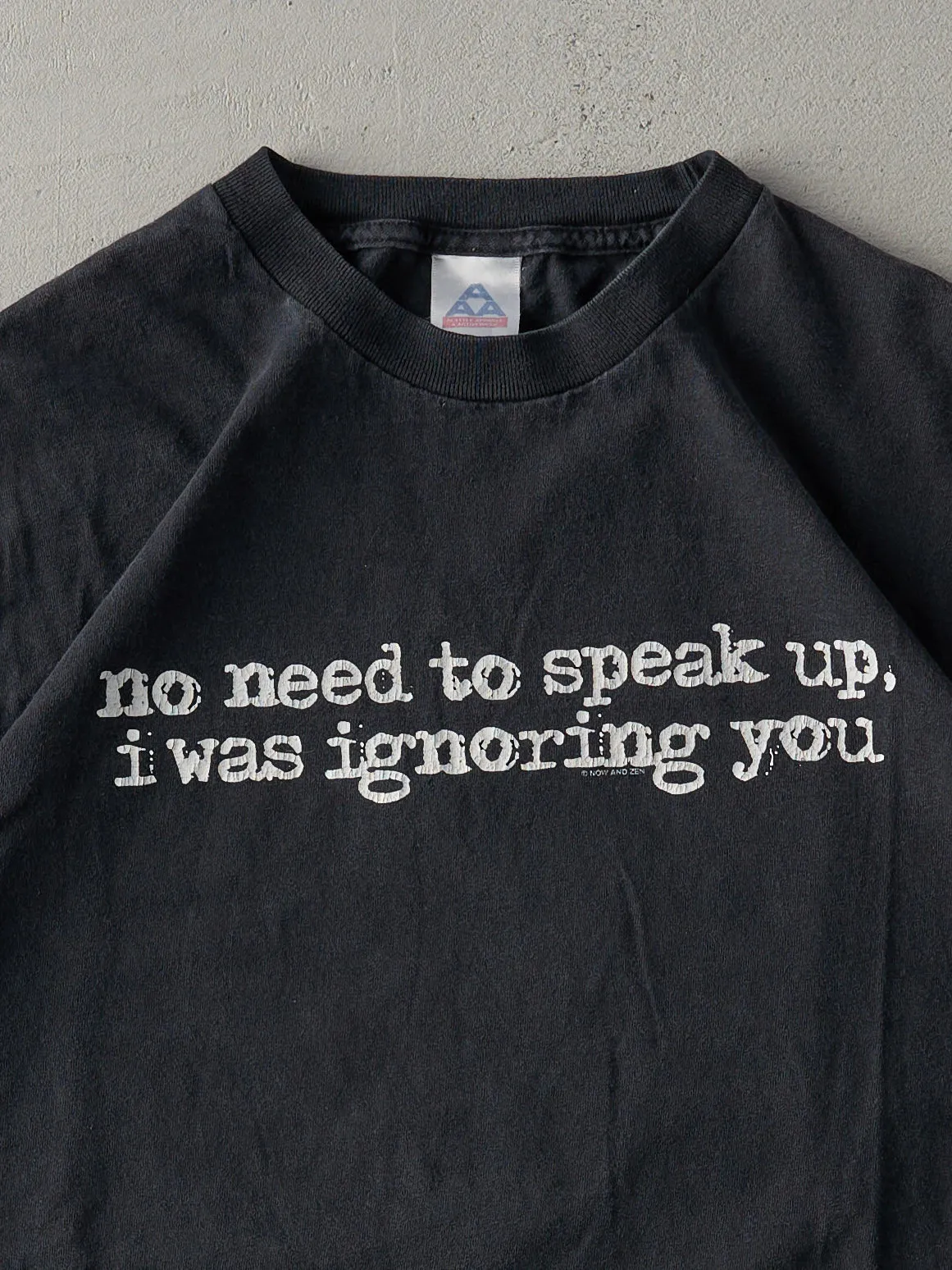Vintage Y2K Black "I Was Ignoring You" Tee (L) sold by Rebalance Vintage product image thumbnail 2
