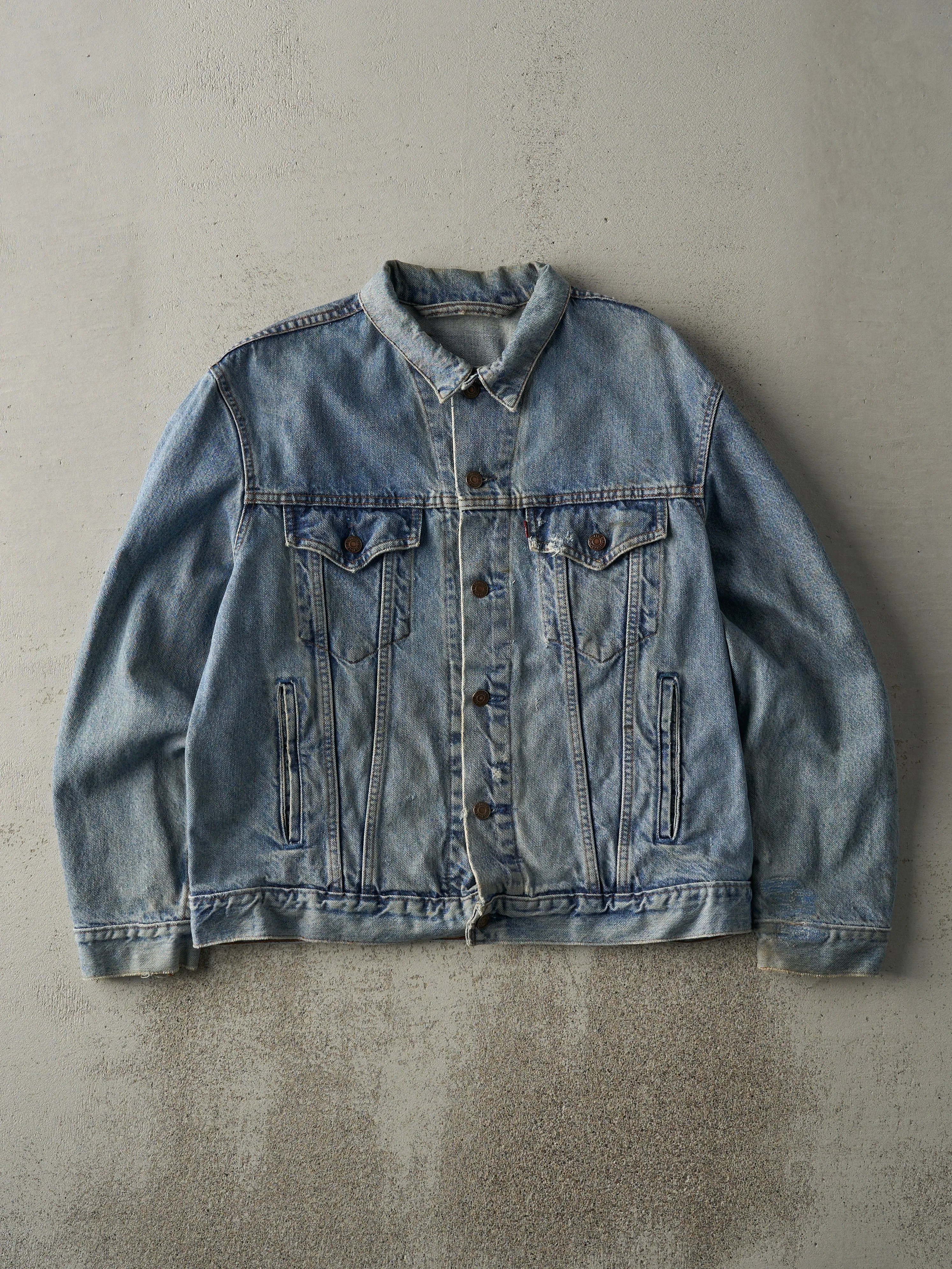 Vintage 90s Light Wash Type 3 Levi's Denim Jacket (M) sold by Rebalance Vintage