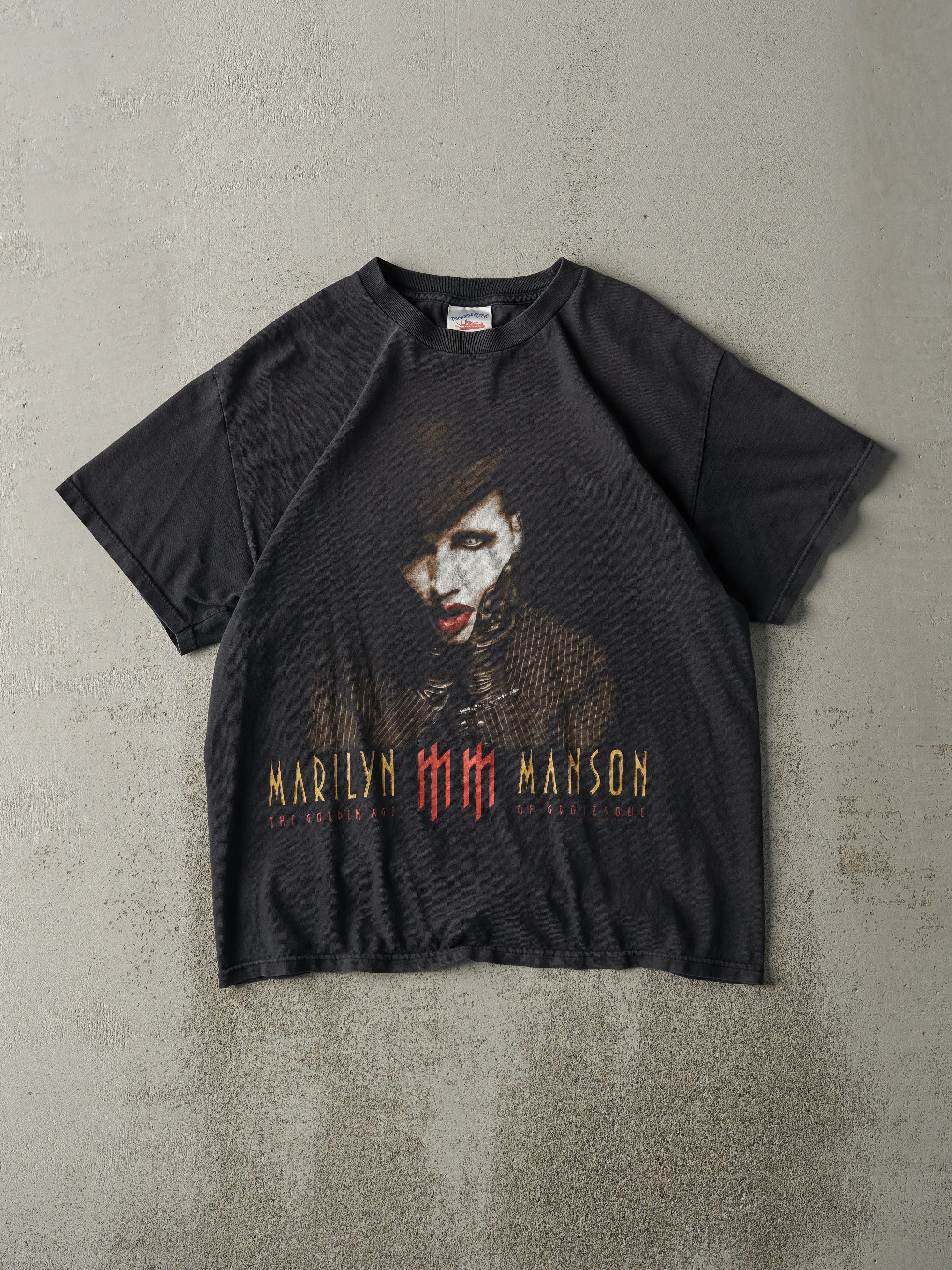 Vintage 05' Black Marilyn Manson Band Tee (M) sold by Rebalance Vintage