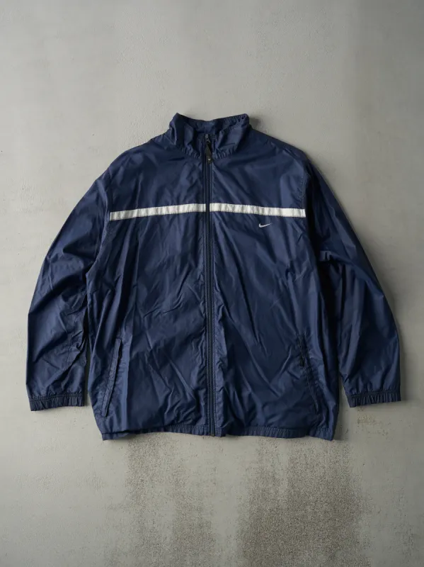 Vintage Y2K Navy Blue Nike Wind Breaker Jacket (L) sold by Rebalance Vintage