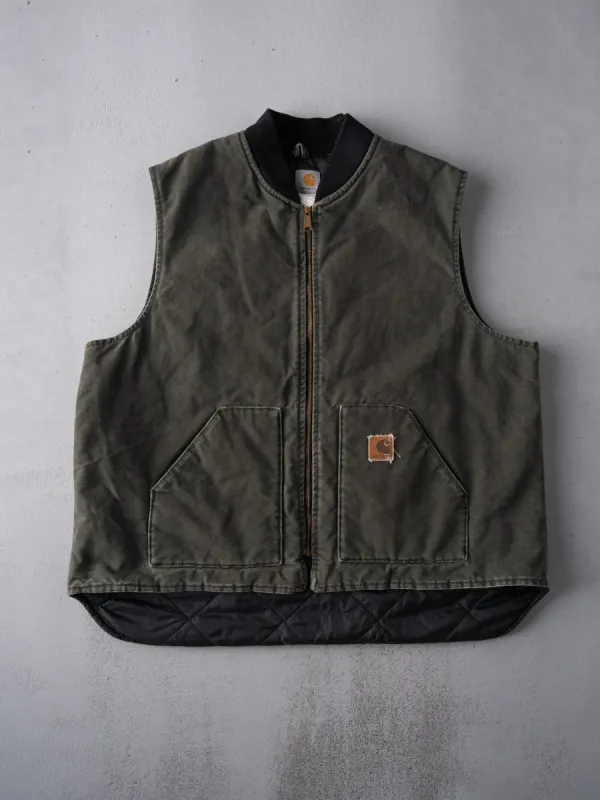 Vintage 90s Faded Green Carhartt Vest (XXL) sold by Rebalance Vintage