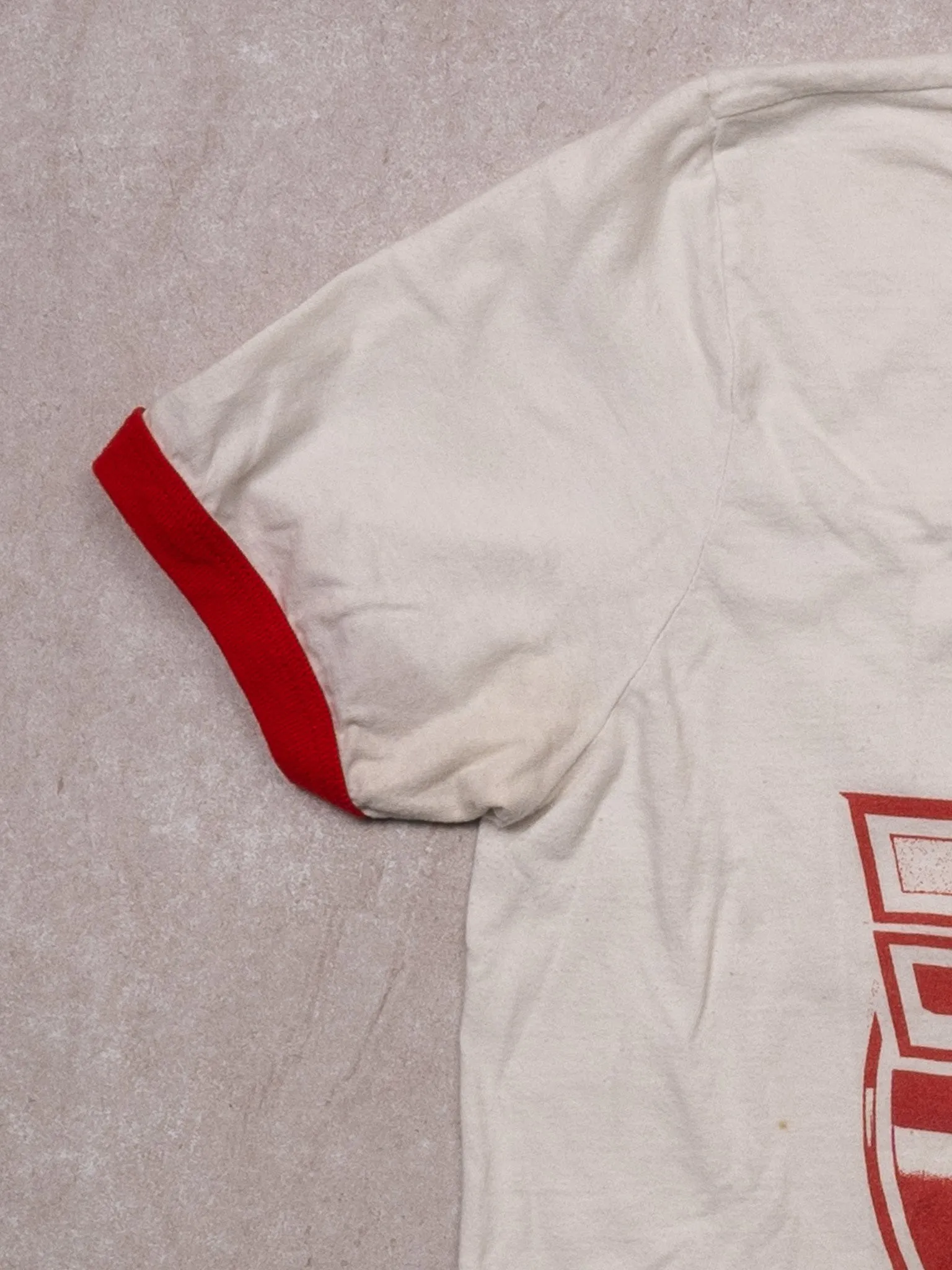 Vintage 00s White + Red Weezer Ringer Tee (S) sold by Rebalance Vintage product image thumbnail 3