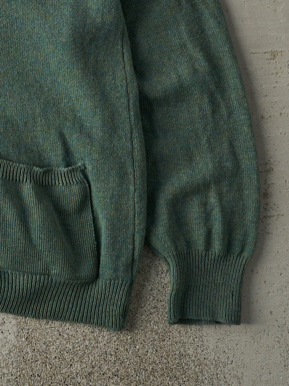 Vintage 70s Green Knit Cardigan (M) sold by Rebalance Vintage product image thumbnail 3