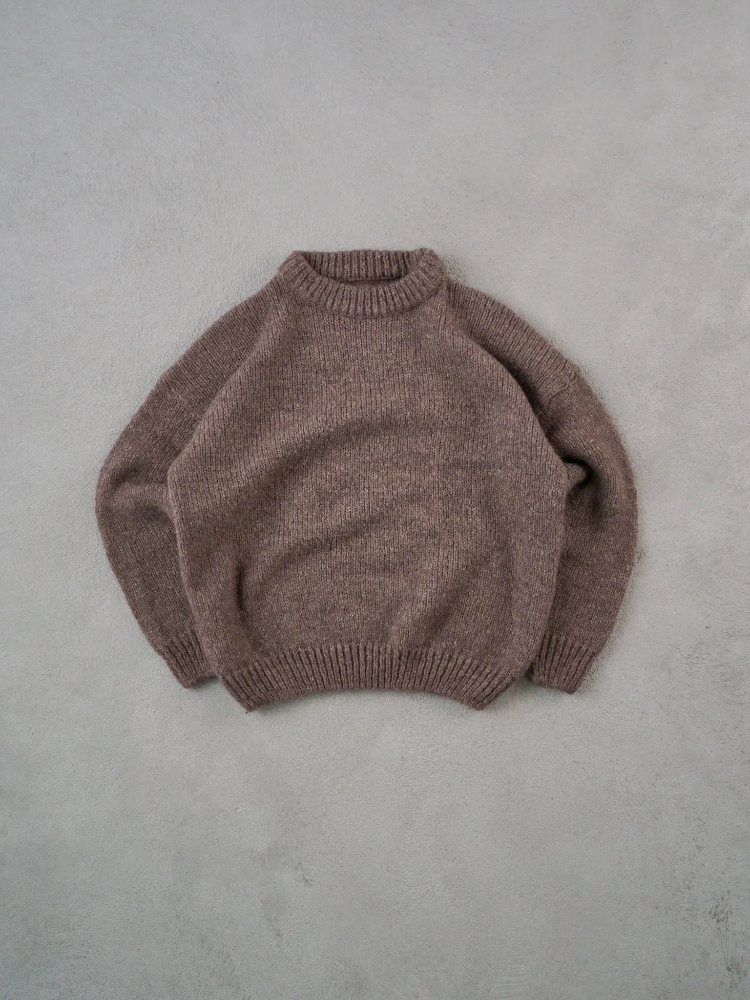 Vintage 80s Brown Knit Sweater (M/L) sold by Rebalance Vintage