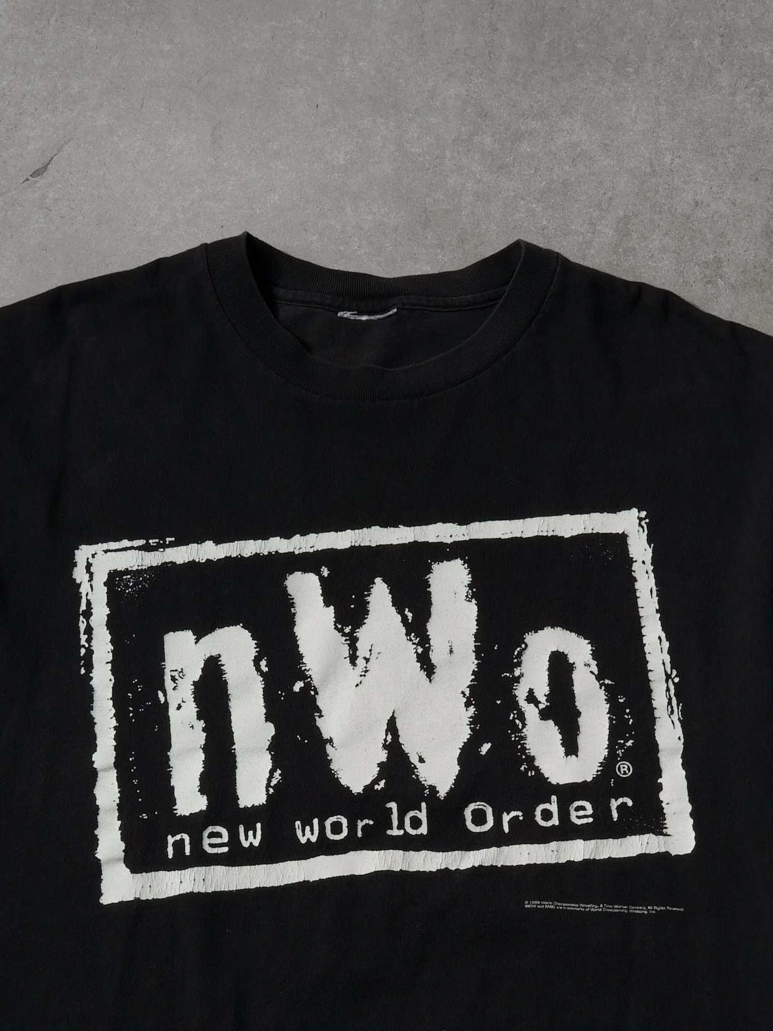 Vintage 98' Black New World Order Graphic Tee (M/L) sold by Rebalance Vintage product image thumbnail 3