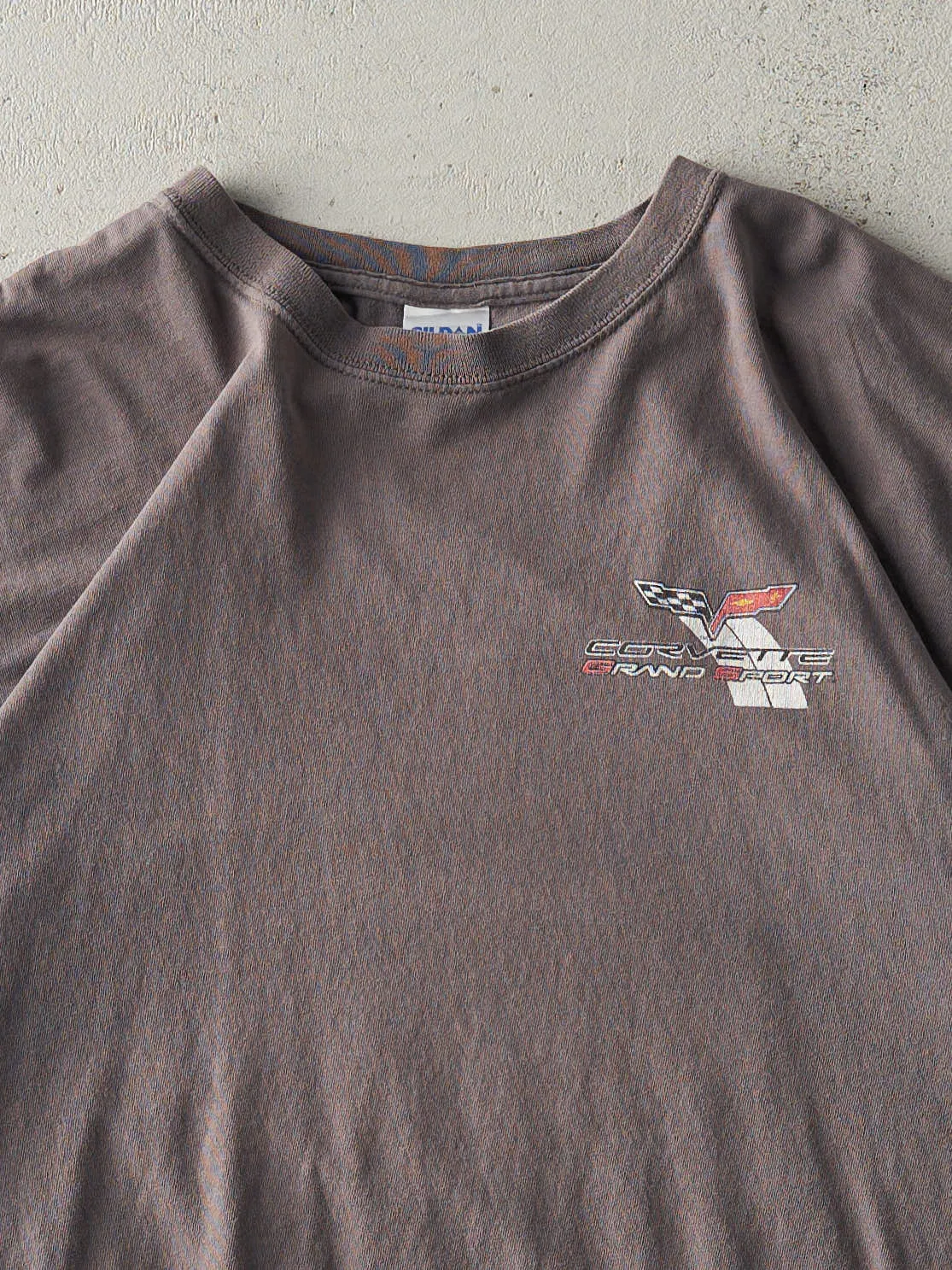 Vintage Y2K Charcoal Grey Corvette Grand Sport Tee (L) sold by Rebalance Vintage product image thumbnail 3