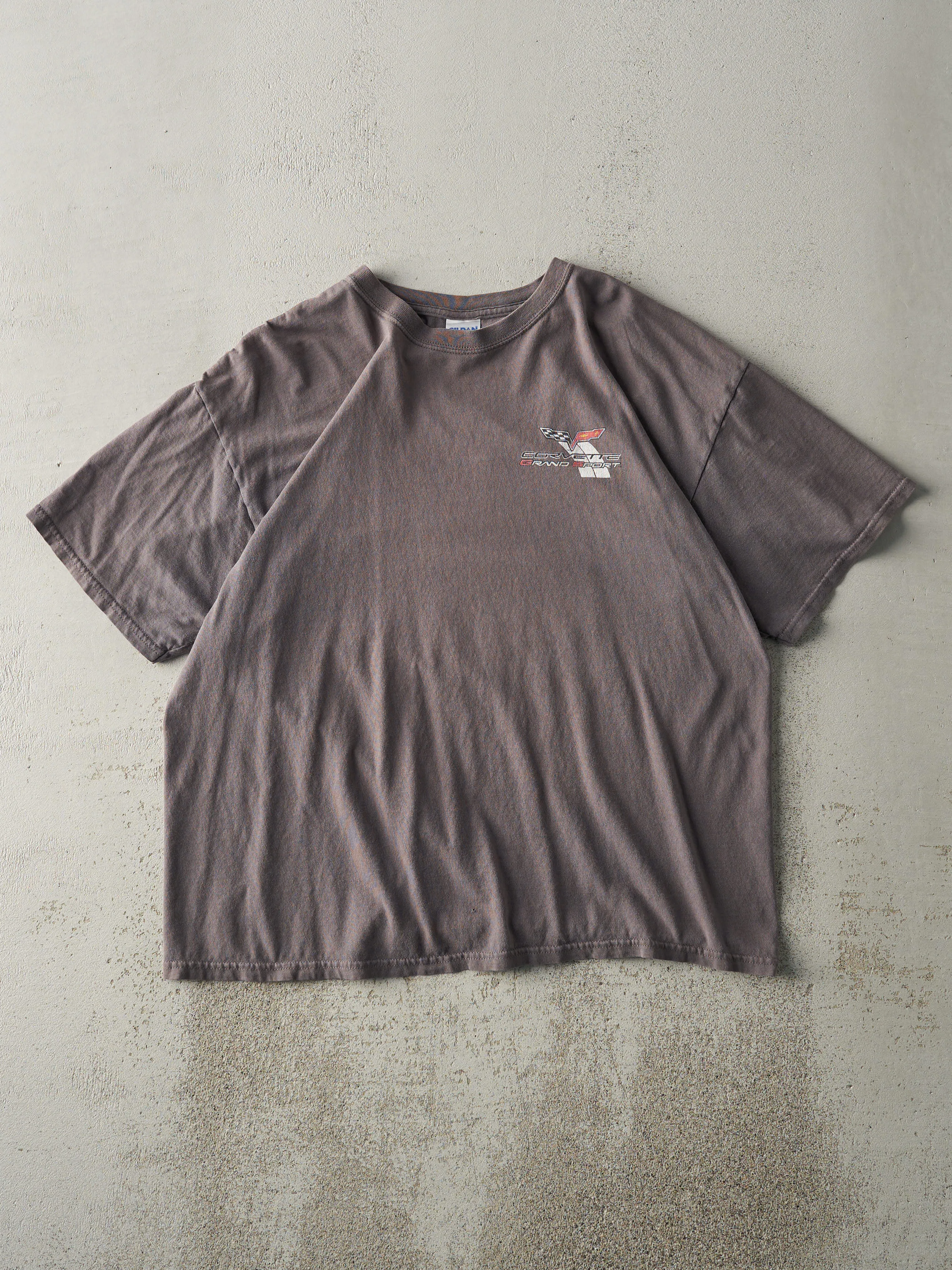 Vintage Y2K Charcoal Grey Corvette Grand Sport Tee (L) sold by Rebalance Vintage product image thumbnail 2