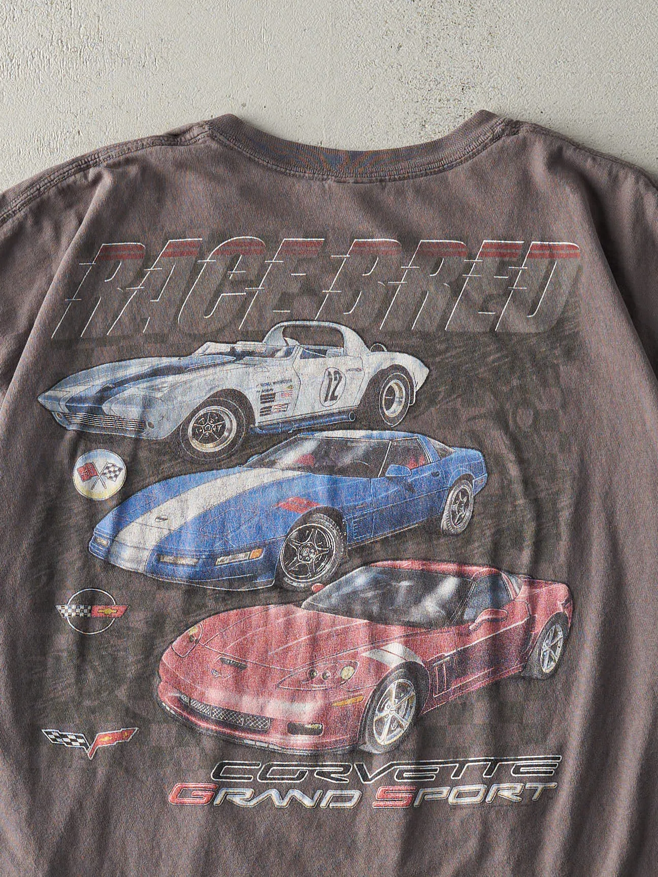 Vintage Y2K Charcoal Grey Corvette Grand Sport Tee (L) sold by Rebalance Vintage product image thumbnail 4