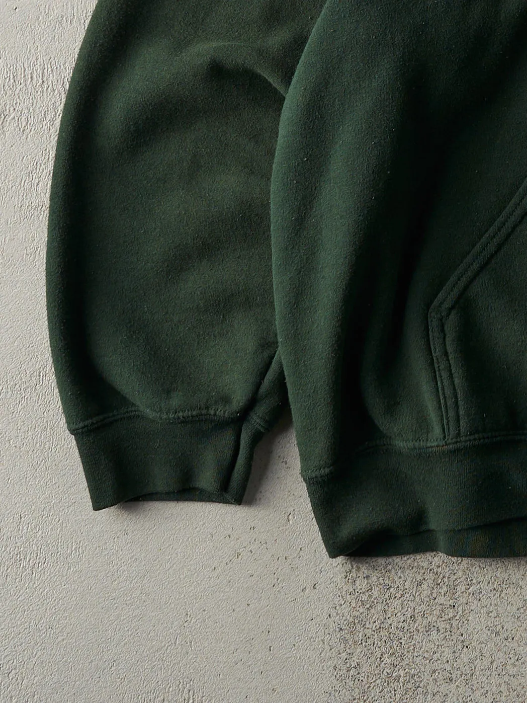 Vintage 90s RARE Forest Green Onitsuka Tiger Hoodie (L) sold by Rebalance Vintage product image thumbnail 3