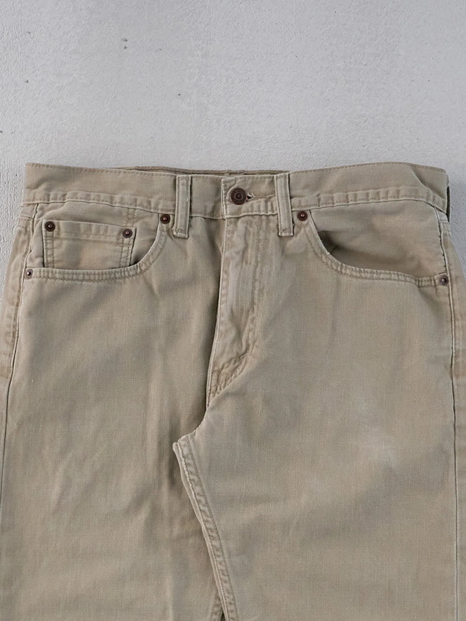 Vintage 90s Khaki Levi's 505 Denim Jeans (32x30) sold by Rebalance Vintage product image thumbnail 3
