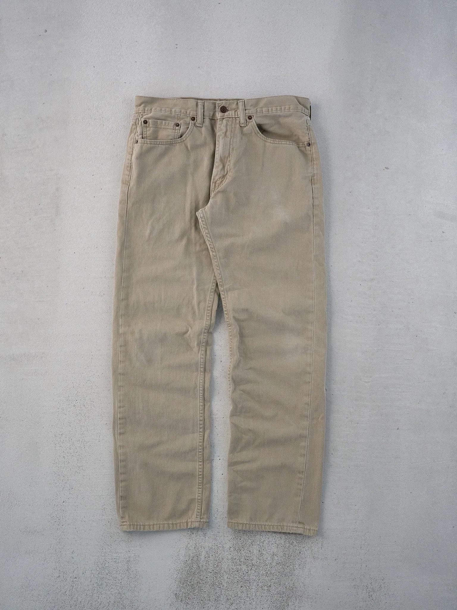 Vintage 90s Khaki Levi's 505 Denim Jeans (32x30) sold by Rebalance Vintage