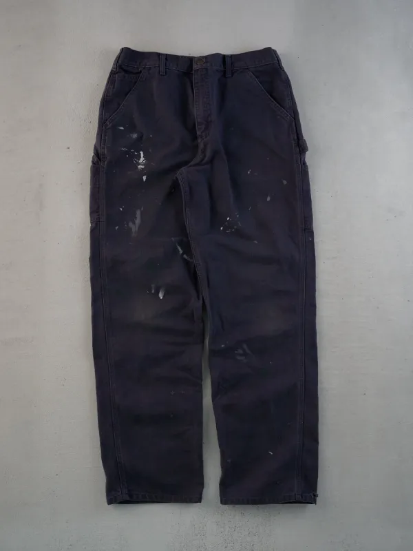 Vintage 90s Grey Carhartt Dungeree Carpenter Pants (32x34) sold by Rebalance Vintage