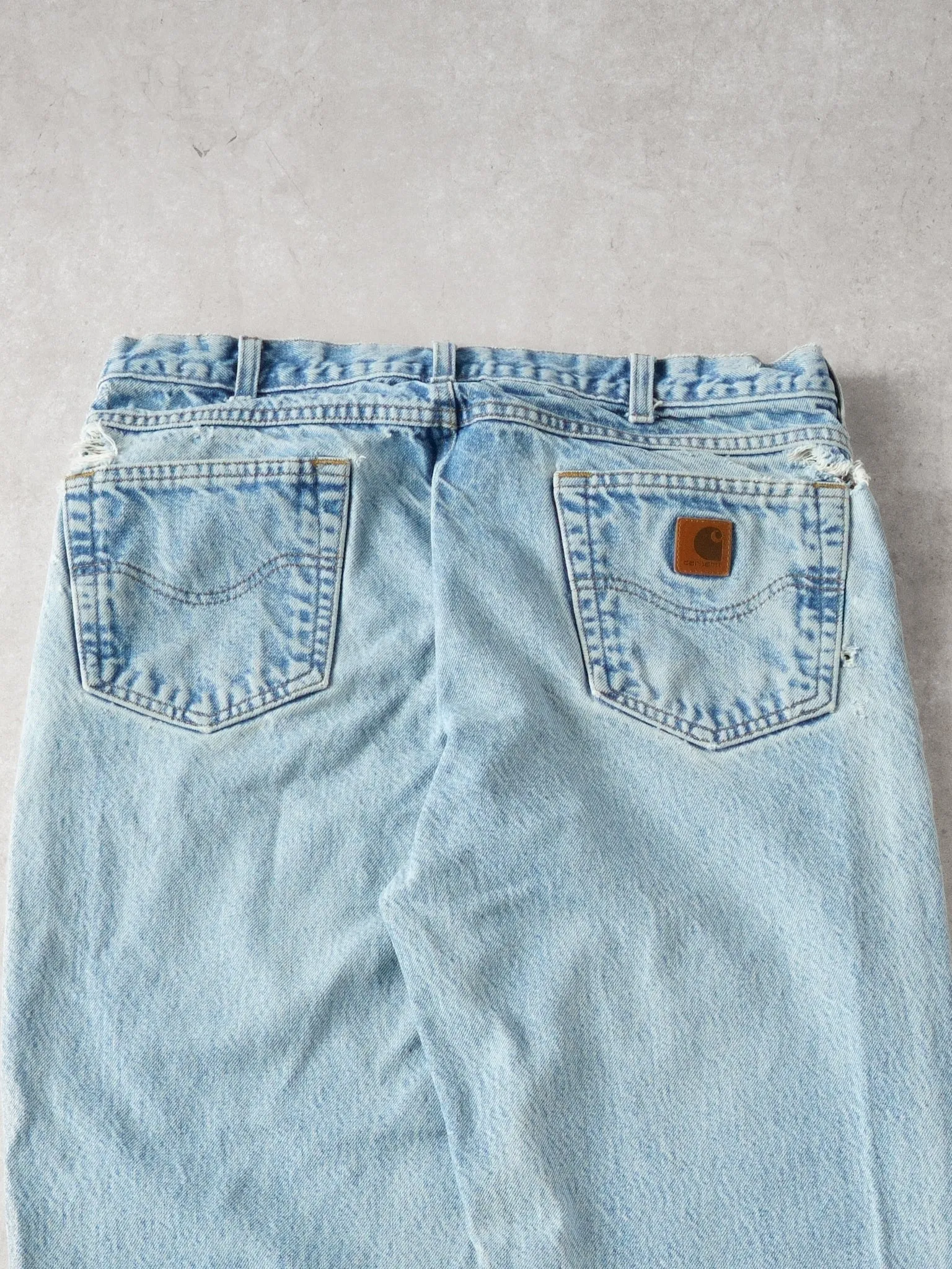 Vintage Light Washed Carhartt Denim Relax Fit Jeans (34 x 32) sold by Rebalance Vintage product image thumbnail 4