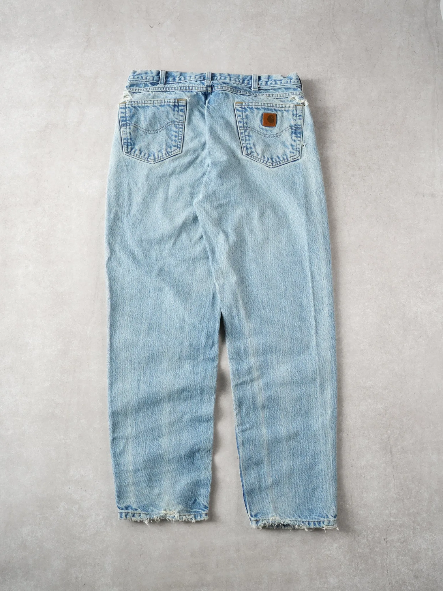 Vintage Light Washed Carhartt Denim Relax Fit Jeans (34 x 32) sold by Rebalance Vintage product image thumbnail 2