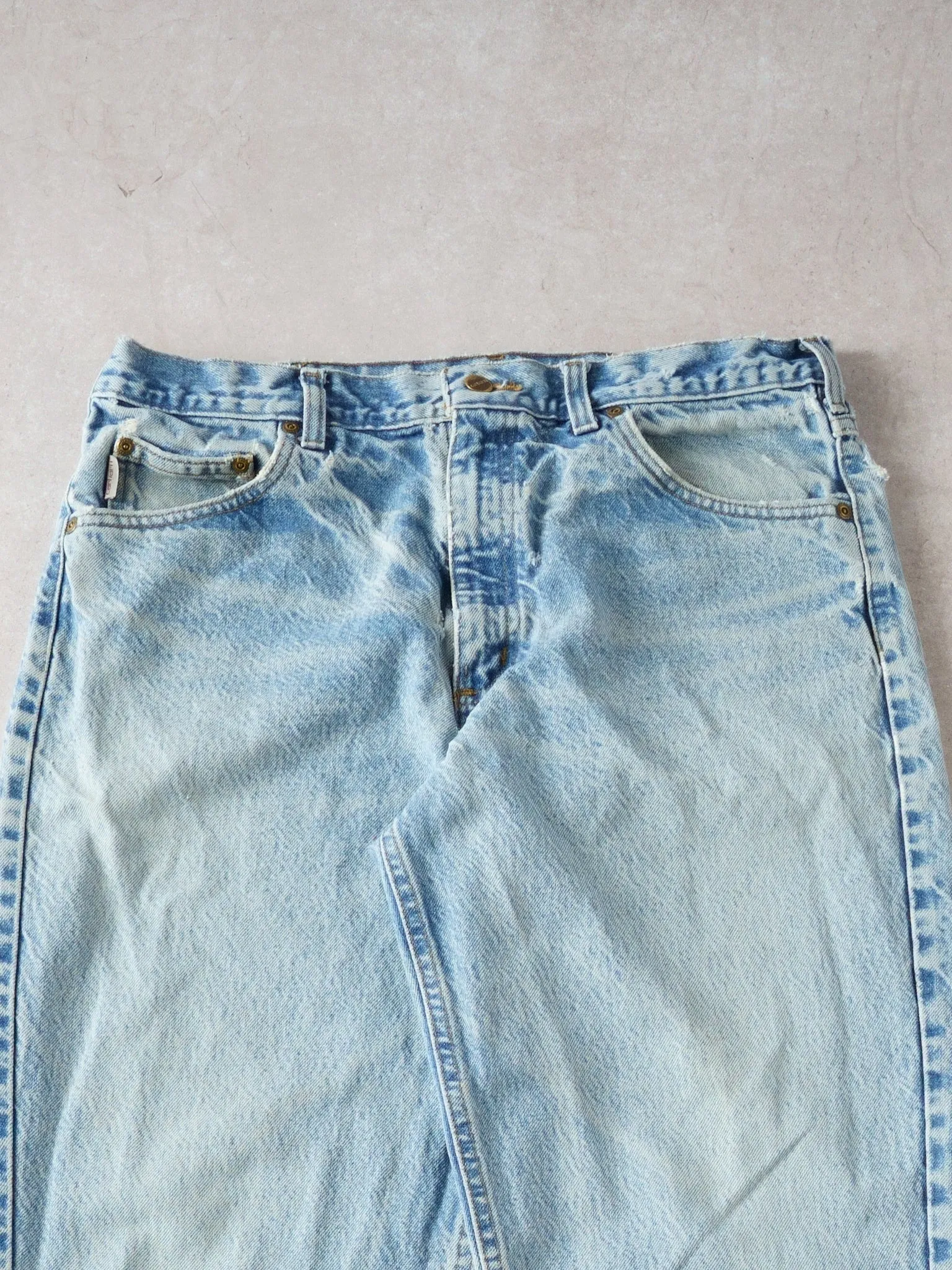 Vintage Light Washed Carhartt Denim Relax Fit Jeans (34 x 32) sold by Rebalance Vintage product image thumbnail 3
