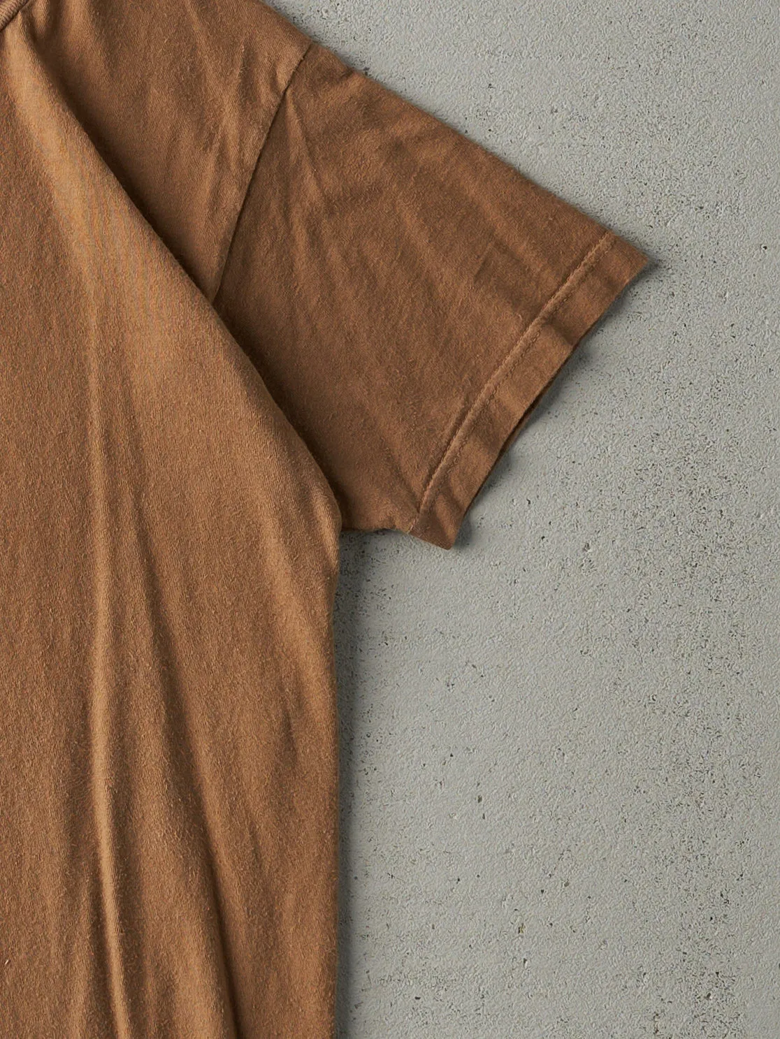 Vintage 90s Caramel Brown Blank Tee (S) sold by Rebalance Vintage product image thumbnail 3