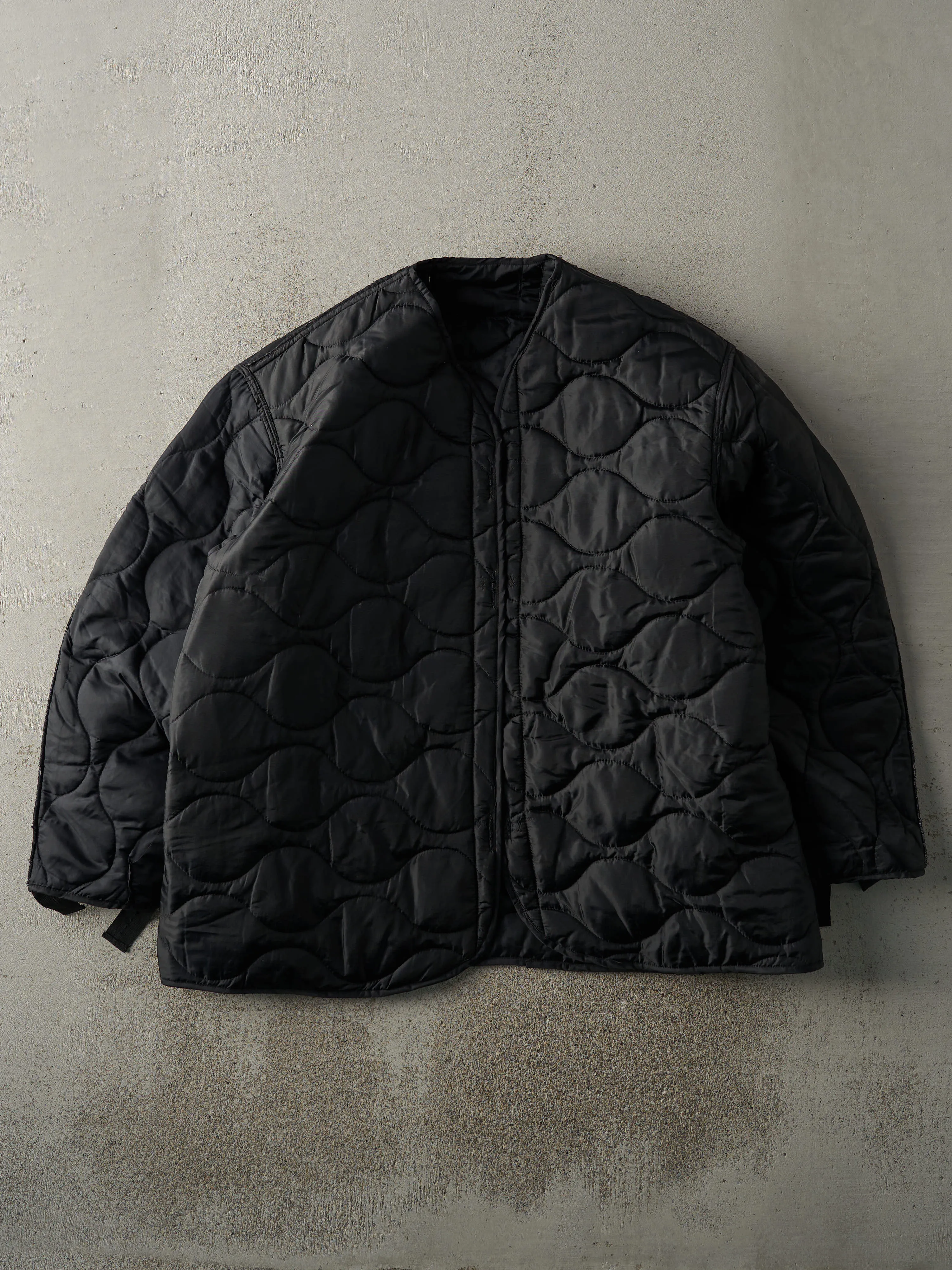 Vintage 90s Black Army Liner Jacket (XL) sold by Rebalance Vintage