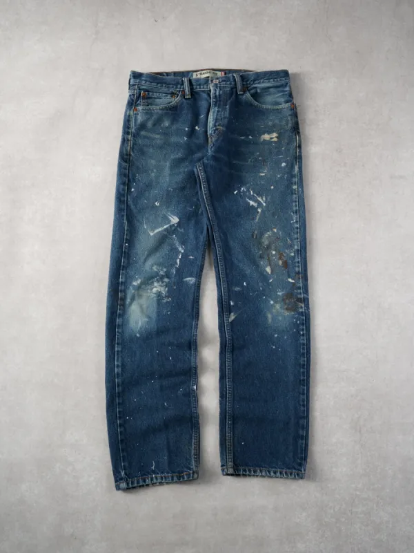 Vintage 90s Blue Levi's 505 Denim Jeans (33x32) sold by Rebalance Vintage
