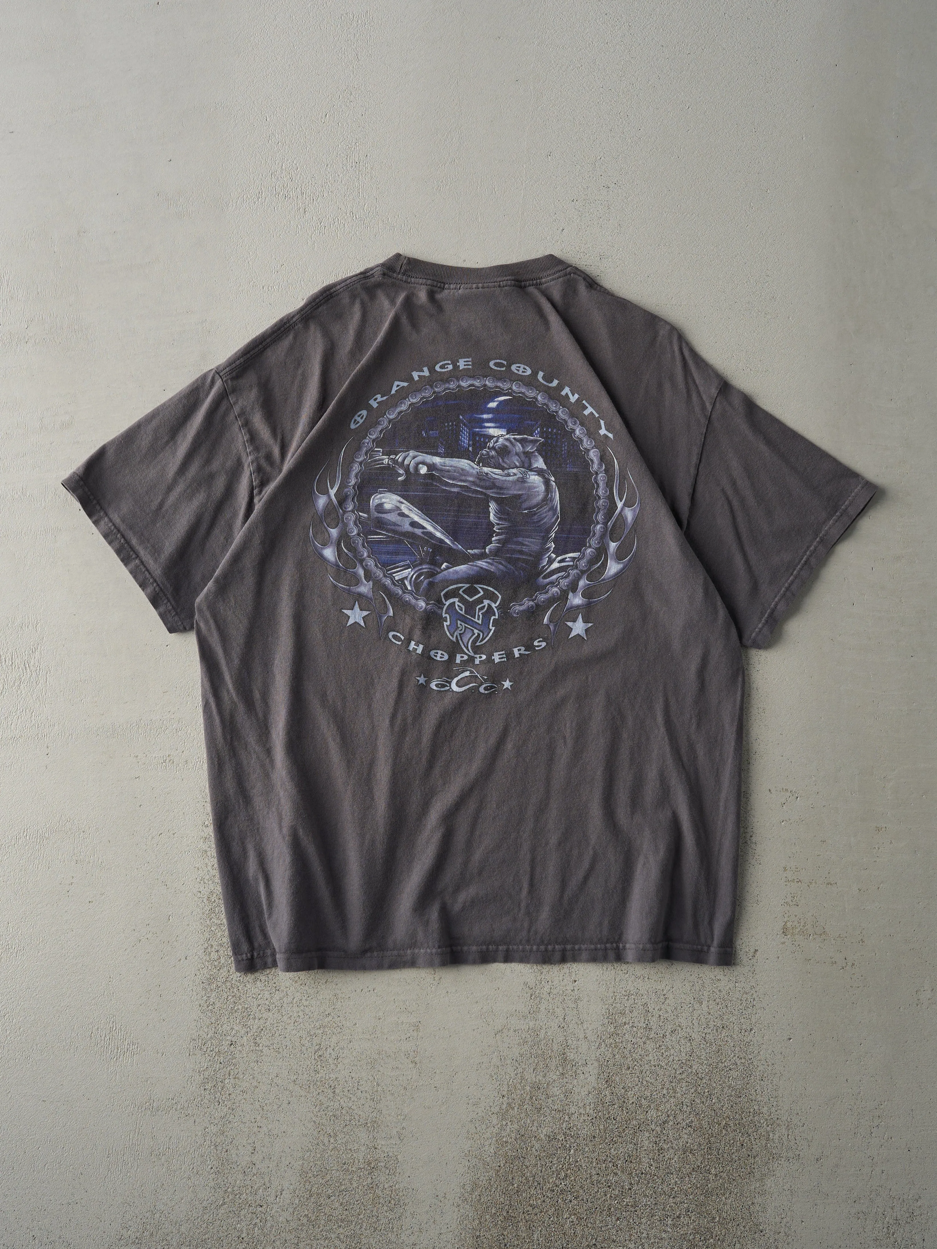 Vintage Y2K Grey Orange County Choppers Tee (M) sold by Rebalance Vintage