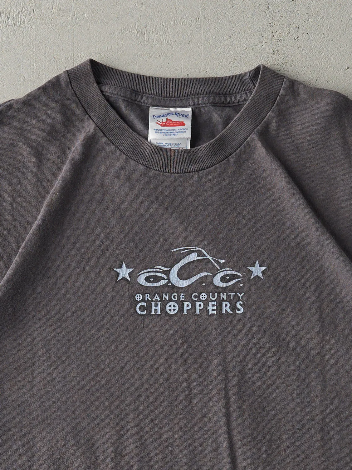 Vintage Y2K Grey Orange County Choppers Tee (M) sold by Rebalance Vintage product image thumbnail 3