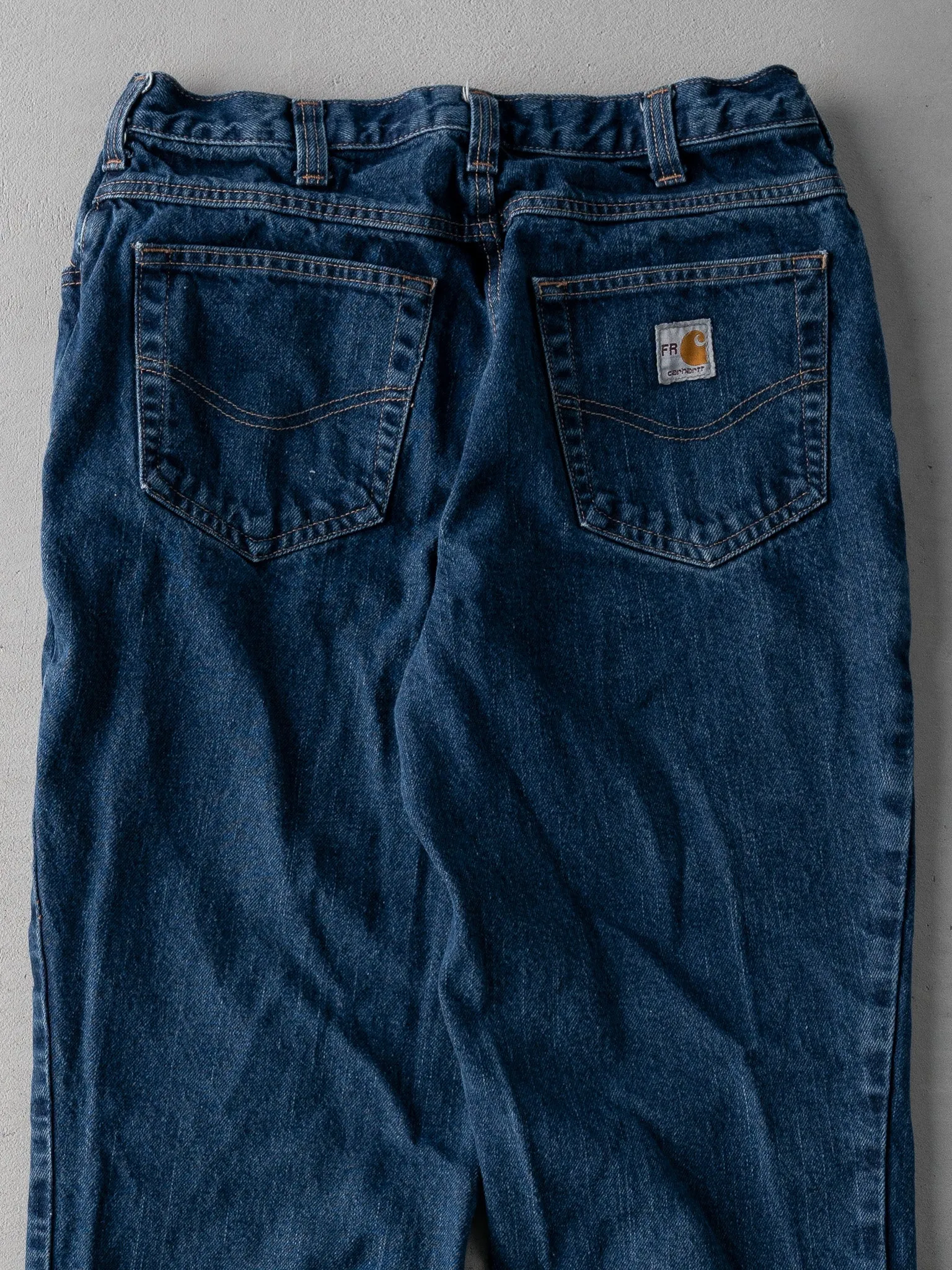 Vintage Dark Blue Carhartt FR Denim Jeans (31 x 29) sold by Rebalance Vintage product image thumbnail 3