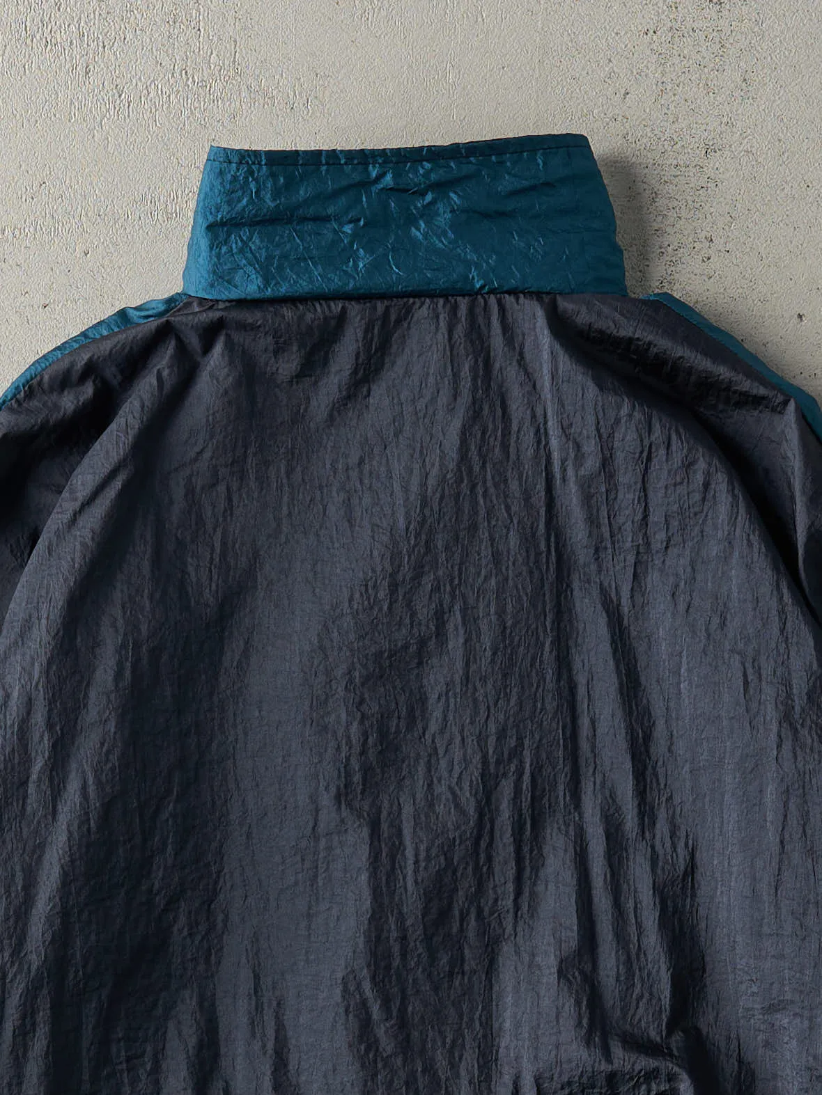 Vintage 90s Green, Blue & Black Wilson Windbreaker Jacket (L) sold by Rebalance Vintage product image thumbnail 4