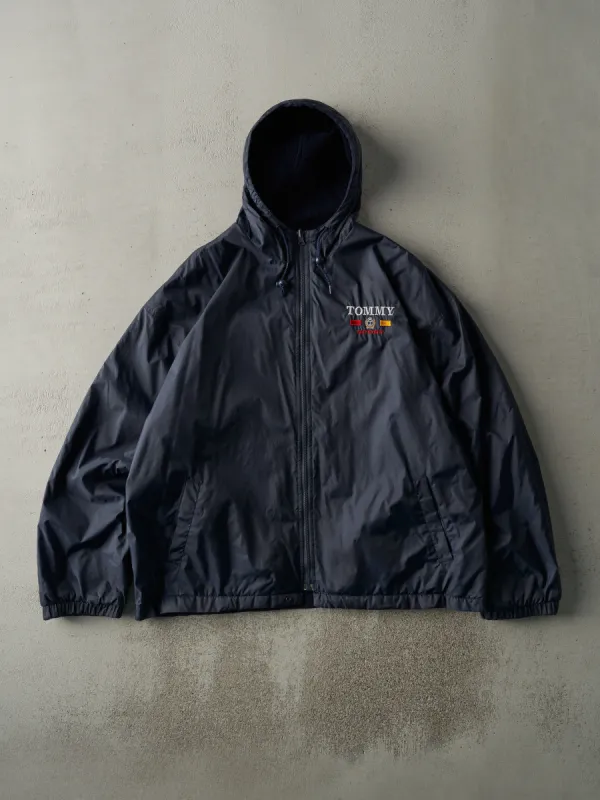 Vintage Y2K Navy Blue Tommy Sport Fleece Lined Reversible Jacket (XL) sold by Rebalance Vintage