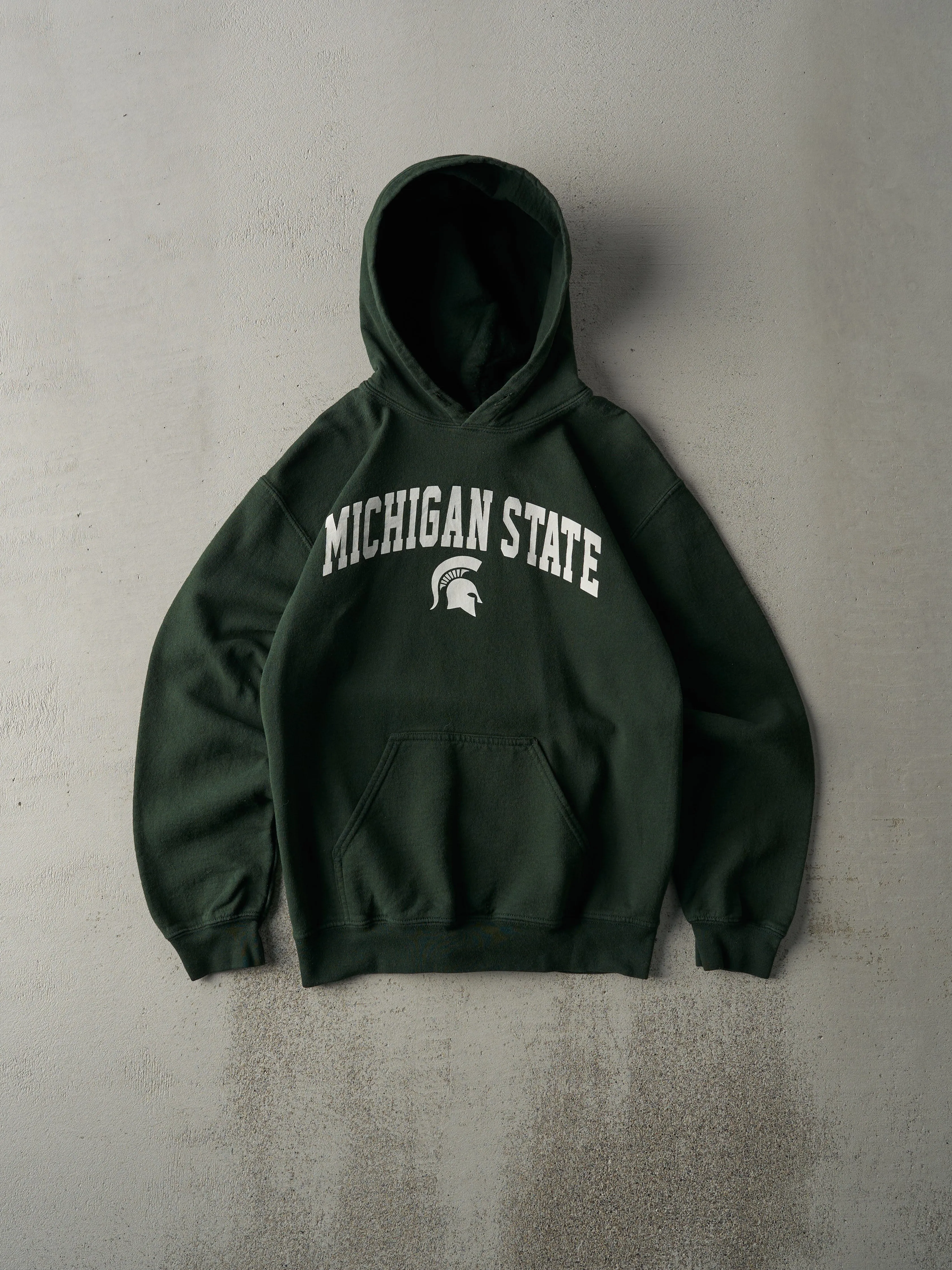 Vintage Y2K Forest Green Michigan State University Hoodie (S) sold by Rebalance Vintage