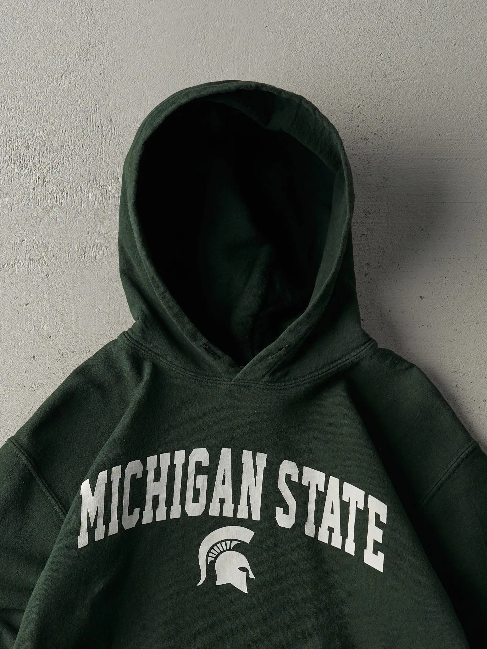 Vintage Y2K Forest Green Michigan State University Hoodie (S) sold by Rebalance Vintage product image thumbnail 2