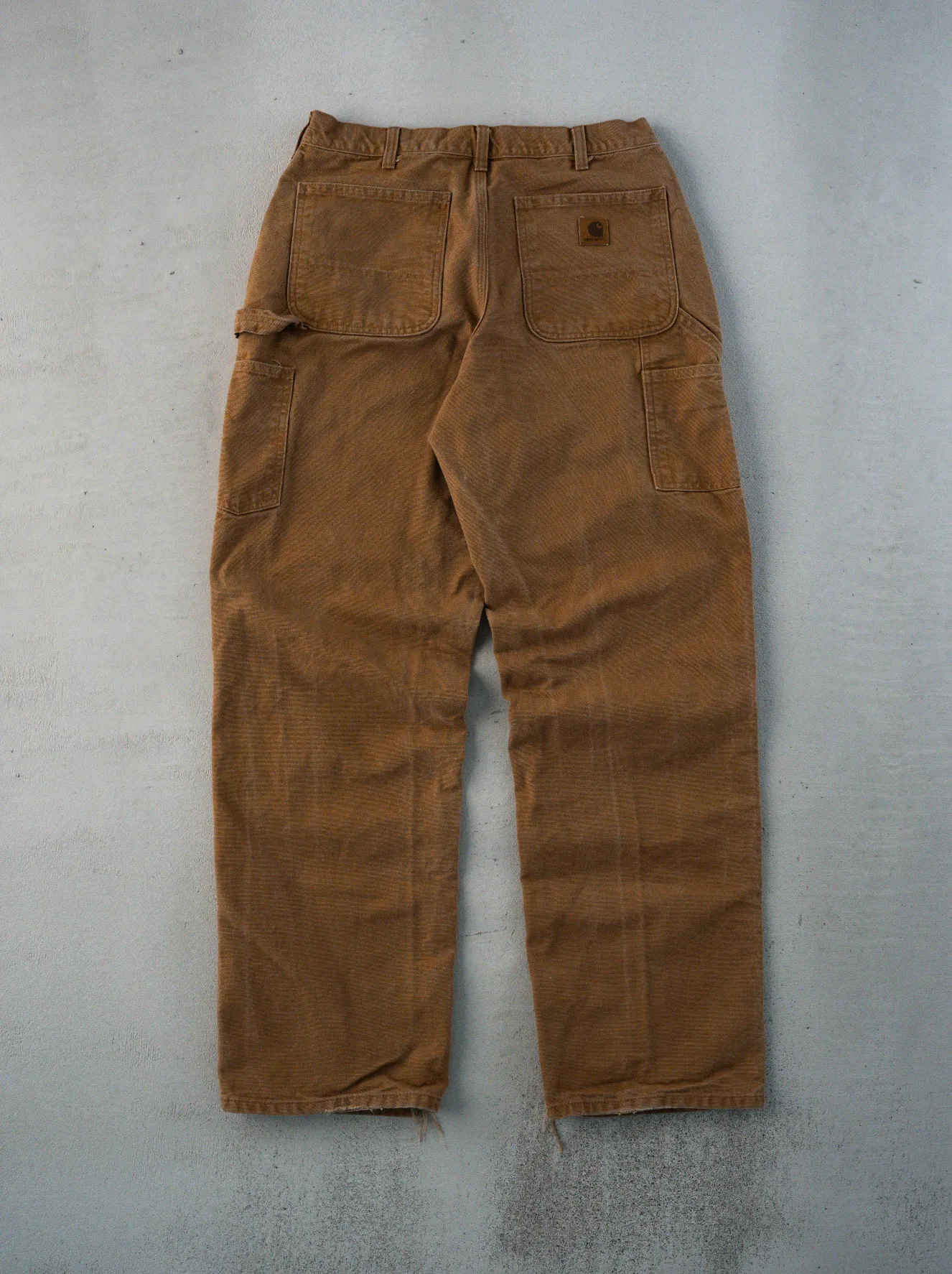 Vintage 90s Camel Carhartt Ripped Dungaree Carpenter Pants (30 x 32) sold by Rebalance Vintage product image thumbnail 3