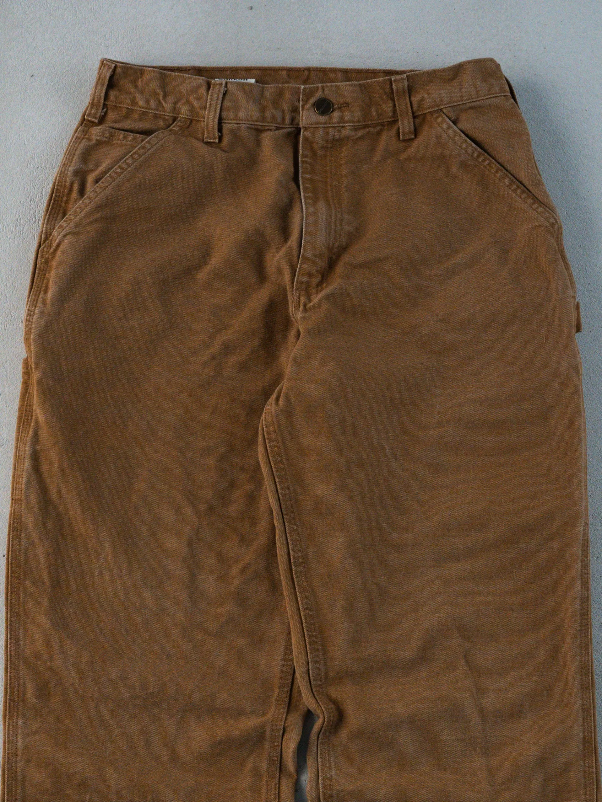 Vintage 90s Camel Carhartt Ripped Dungaree Carpenter Pants (30 x 32) sold by Rebalance Vintage product image thumbnail 2