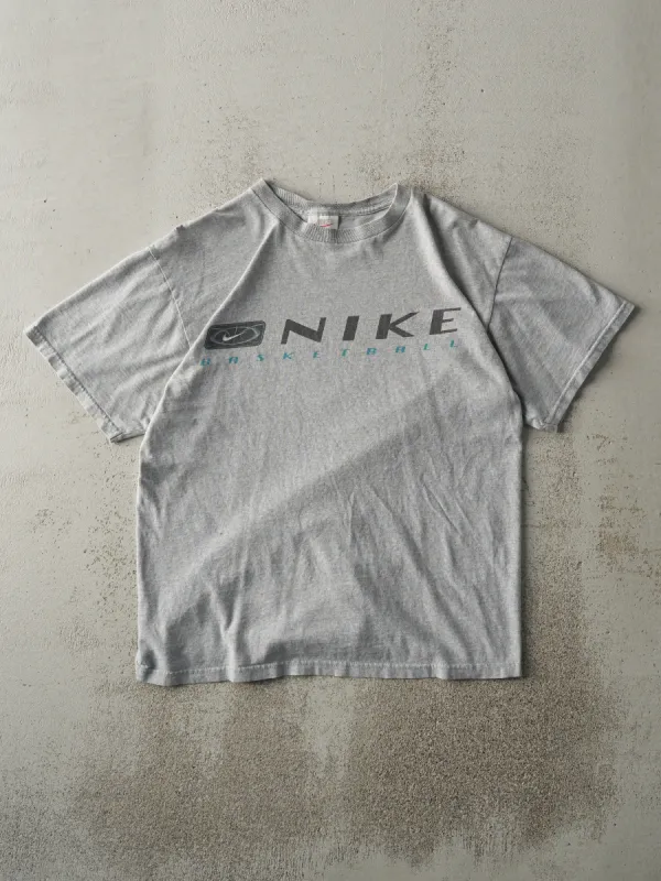 Vintage 90s Grey Nike Basketball Tee (S/M) sold by Rebalance Vintage