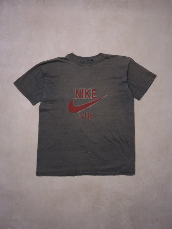 Vintage 80s Dark Grey Nike Air Bootleg Graphic Tee (M) sold by Rebalance Vintage