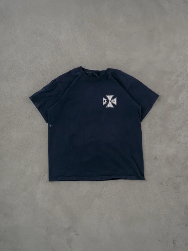 Vintage Y2k Dark Blue American Original Choppers Graphic Tee (M). sold by Rebalance Vintage