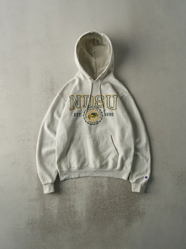 Vintage 90s Heather Grey North Dakota State University Hoodie (S/M) sold by Rebalance Vintage