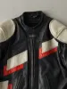 Vintage 90s Black and White Joe Rocket Leather Biker Jacket (S/M) sold by Rebalance Vintage