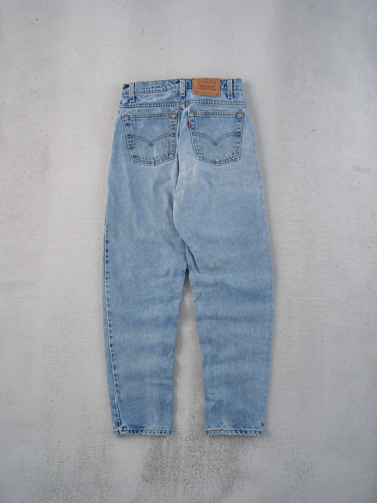 Vintage 90s Light Blue Levi's 550 Denim Jeans (28x30) sold by Rebalance Vintage product image thumbnail 2