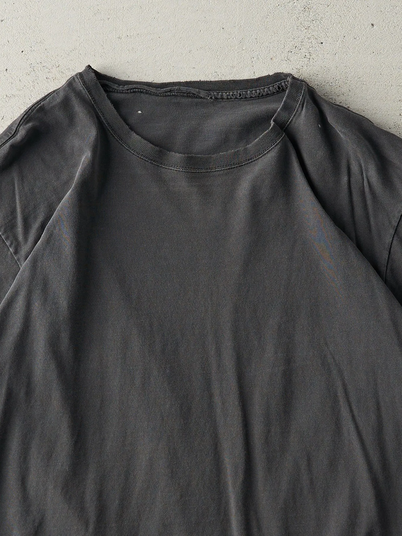 Vintage 90s Faded Black Blank Tee (M/L) sold by Rebalance Vintage product image thumbnail 2