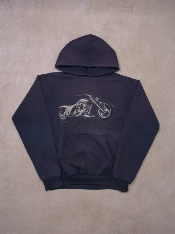 Vintage 90s Washed Blue County Choppers Champion Hoodie (S/M) sold by Rebalance Vintage