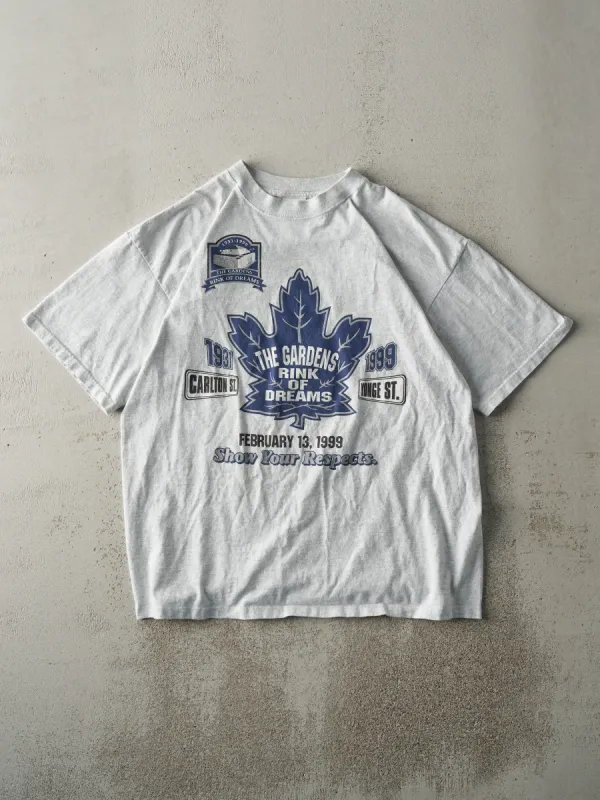 Vintage 99' Heather Grey Maple Leaf Gardens Rink Of Dreams Tee (M) sold by Rebalance Vintage