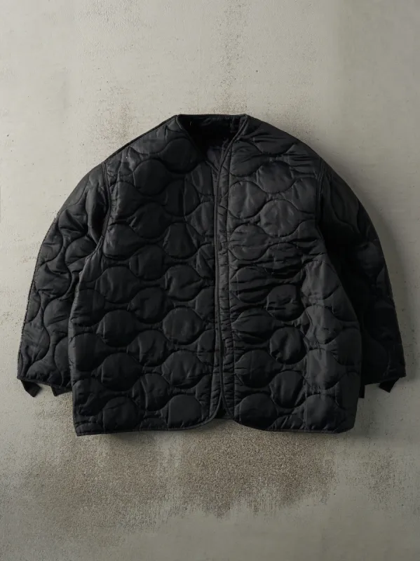Vintage 90s Black Army Liner Jacket (XL) sold by Rebalance Vintage