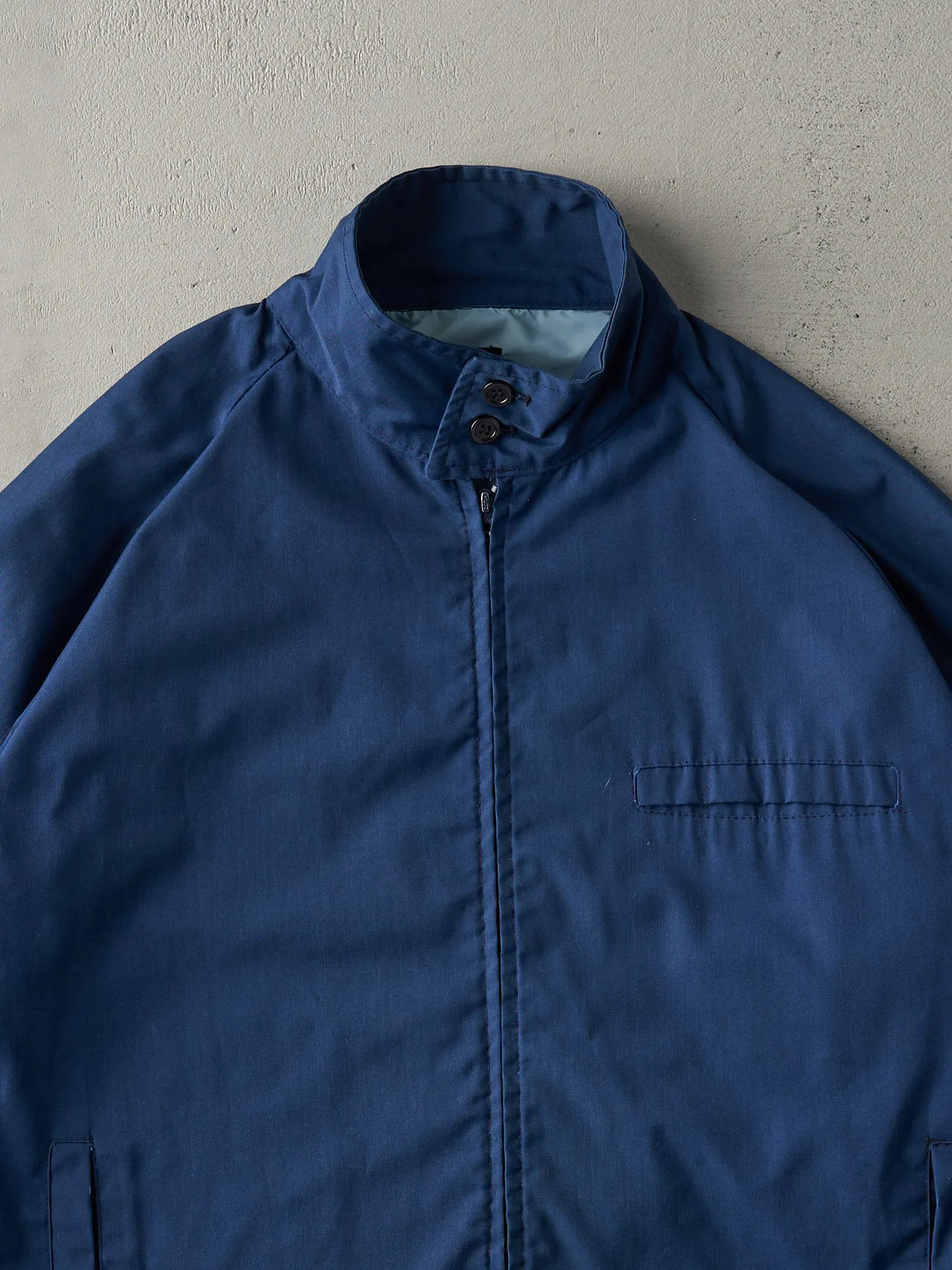 Vintage 80s Navy Blue Jockey Trophy Harrington Jacket (L) sold by Rebalance Vintage product image thumbnail 3
