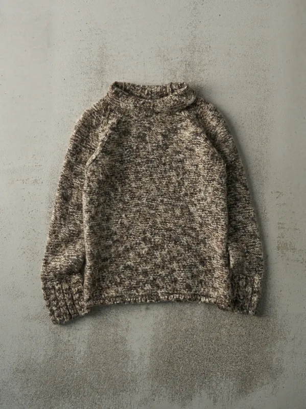 Vintage Y2K Brown Knit Turtleneck (XS) sold by Rebalance Vintage